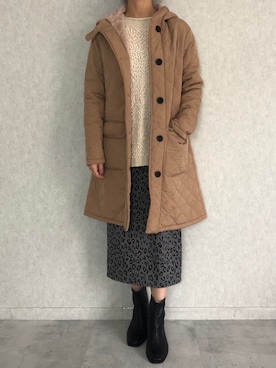 「Fabby fabby（ファビィーファビィー）のアイテム」を使った、ikuさん（レディース・161cm）の冬コーディネート