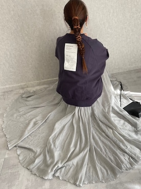 「copine」｜「アイテム（スウェット）」を使った、ikuさん（レディース・161cm）の冬コーディネート