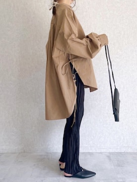 「ビッグシャツ」｜ikuさん（レディース・161cm）の春コーディネート