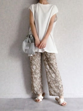 「アイテム（サンダル）」を使った、ikuさん（レディース・161cm）の春コーディネート