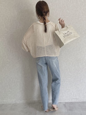 「ビーサン」｜「アイテム（その他シューズ）」を使った、ikuさん（レディース・161cm）の夏コーディネート