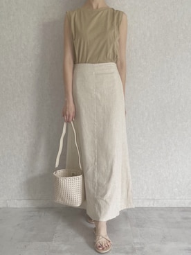 「ビーサン」｜「アイテム（その他シューズ）」を使った、ikuさん（レディース・161cm）の夏コーディネート