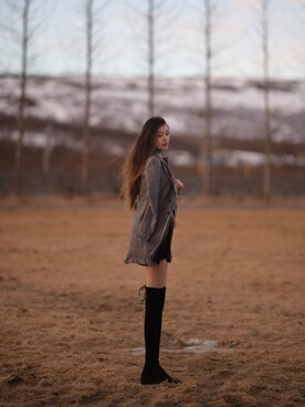 「overthekneeboots」｜hannziiiさん（レディース・172cm）の秋コーディネート