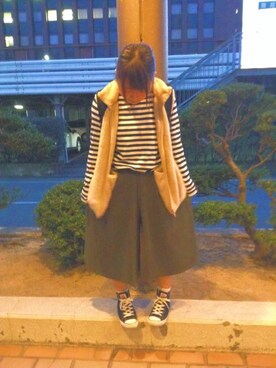 「アイテム（ヘアゴム）」を使った、ひめさん（レディース・149cm）の冬コーディネート