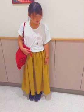 「アイテム（ヘアゴム）」を使った、ひめさん（レディース・149cm）の秋コーディネート
