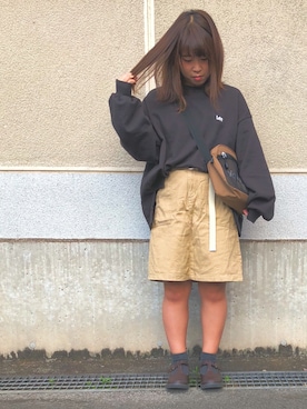 「アイテム（ローファー）」を使った、ひめさん（レディース・149cm・10代）の秋コーディネート