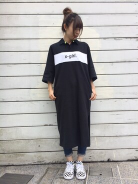 山﨑 彩花さん（レディース・157cm）の春コーディネート