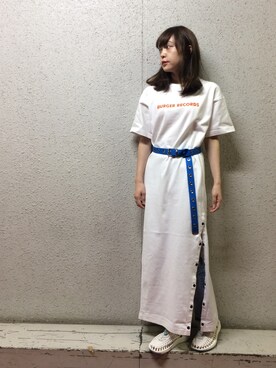山﨑 彩花さんの「【X-girl×KEEN】 UNEEK 8mm」を使ったコーディネート