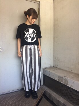 山﨑 彩花さん（レディース・157cm）の春コーディネート