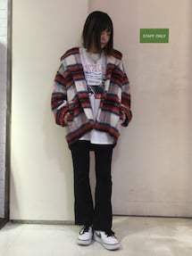 X-girl（エックスガール）の「SHAGGY COCOON COAT（その他アウター