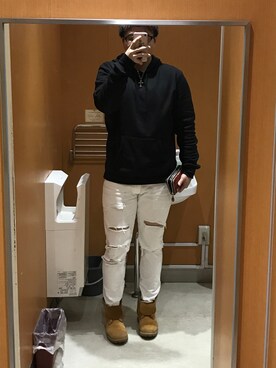 ひっぽちょっぱーさん（メンズ・176cm）の冬コーディネート