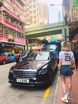 「NIKE（ナイキ）のアイテム（Tシャツ/カットソー、ホワイト系）」を使った、Yvonneさん（レディース）の夏コーディネート