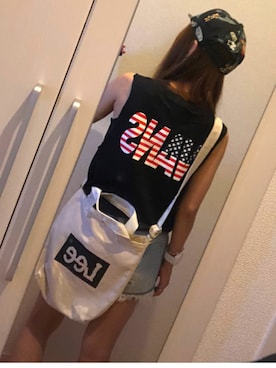「VANS（バンズ）のアイテム（その他）」を使った、Ponchan♡さん（レディース・147cm）の夏コーディネート