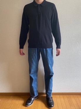 「UNIQLOU」｜「アイテム（その他）」を使った、KEISUKEさん（メンズ・172cm）の秋コーディネート