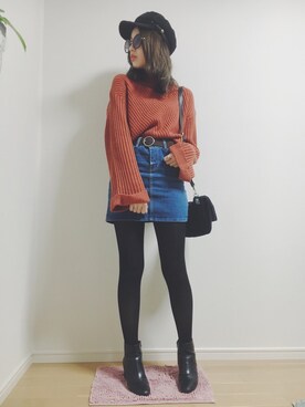 rihoさん(レディース・162cm)の冬コーディネート