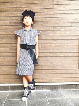 「LuncH（ランチ）のアイテム」を使った、akiさん（キッズ・130cm）の秋コーディネート