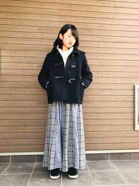 ダッフルコートを使った 中学生 のレディース人気ファッションコーディネート Wear