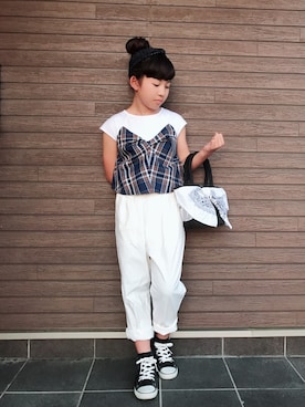 akiさん（キッズ・135cm）の春コーディネート