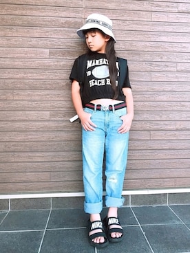 akiさん（キッズ・135cm）の夏コーディネート