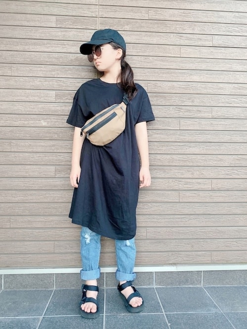 セール】本格的なダメージ加工のキッズデニム（デニムパンツ