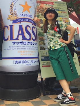 「Candy Stripper」｜「アイテム（雑貨/ホビー）」を使った、いずみさん（レディース・161cm）の夏コーディネート