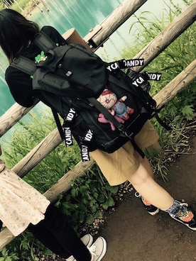 「Candy Stripper」｜「アイテム（雑貨/ホビー）」を使った、いずみさん（レディース・161cm）の夏コーディネート