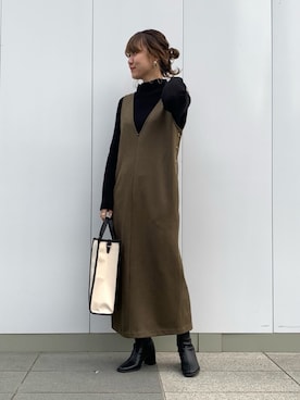 arisaさん（レディース・160cm）の冬コーディネート