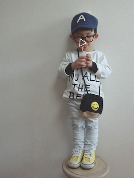 あお✳さん（キッズ・90cm）の春コーディネート