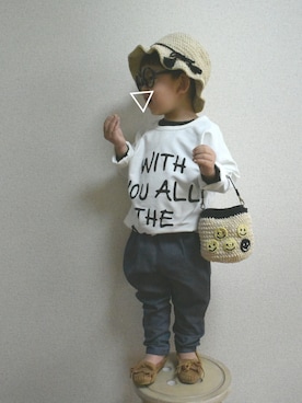 「mooi（モーイ）のアイテム」を使った、あお✳さん（キッズ・90cm）の春コーディネート