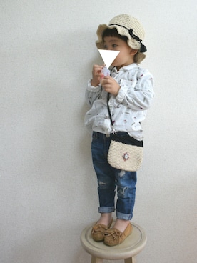 「mooi（モーイ）のアイテム」を使った、あお✳さん（キッズ・90cm）の春コーディネート