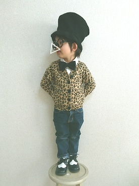 あお✳さん（キッズ・90cm）の冬コーディネート