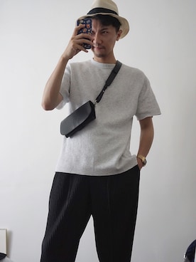 「日常」｜「アイテム（アナログ腕時計）」を使った、DCさん（メンズ・178cm）の秋コーディネート