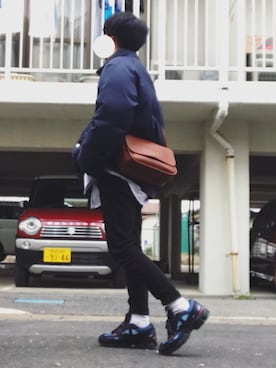「COACH」｜「アイテム（ダウンジャケット/コート）」を使った、Tさん（メンズ・168cm）の冬コーディネート