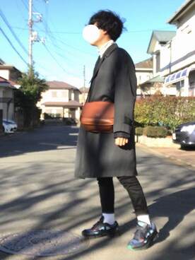 「COACH」｜「アイテム（チェスターコート）」を使った、Tさん（メンズ・168cm）の春コーディネート