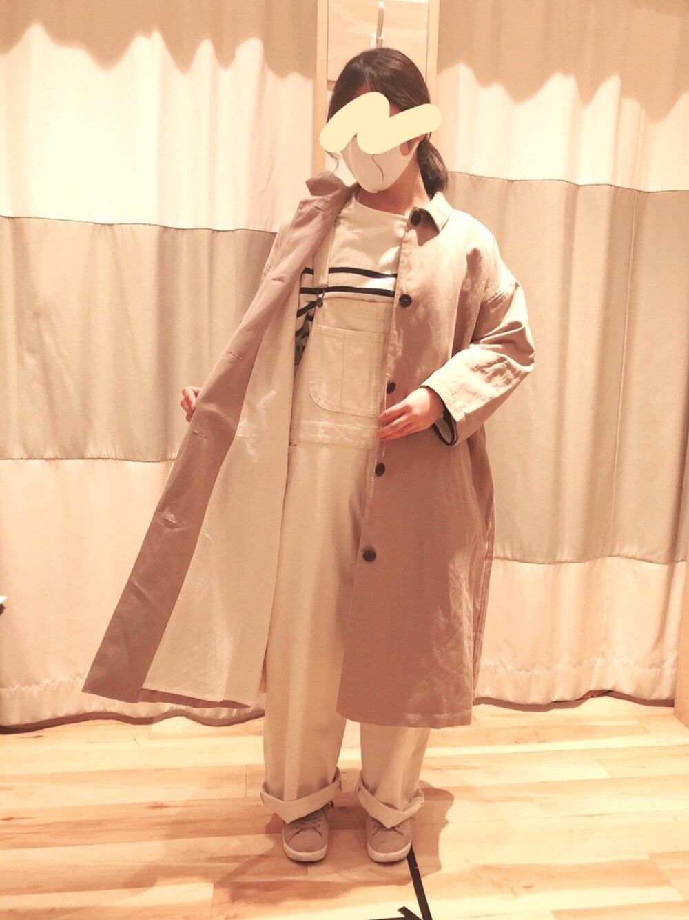 【直売新品】サマンサモスモス 綿麻ツイルビッグコート スプリングコート