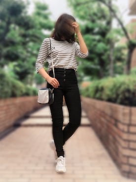 「BASE（ベース）のアイテム（パンツ）」を使った、Daily着痩せ記録さん（レディース・163cm）の夏コーディネート