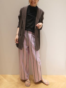 「GARAGE OF GOOD CLOTHING（ガレージオブグッドクロージング）のアイテム（ジャケット/アウター）」を使った、nagaさん（レディース・161cm）の春コーディネート