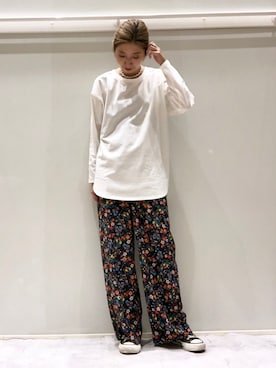 「Soierie（ソワリー）のアイテム（ネックレス）」を使った、nagaさん（レディース・161cm）の秋コーディネート