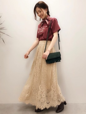 「PREORDER」｜MEGさん（レディース・157cm）の夏コーディネート