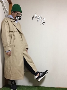「ADAM ET ROPE'（アダムエロペ）のアイテム（キャップ）」を使った、hirocazuさん（メンズ・168cm）の冬コーディネート