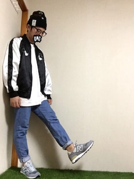 「CITYSHOP（シティーショップ）のアイテム（デニムパンツ）」を使った、hirocazuさん（メンズ・168cm）の春コーディネート