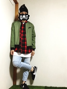「アイテム（ブルゾン）」を使った、hirocazuさん（メンズ・168cm・30代）の春コーディネート