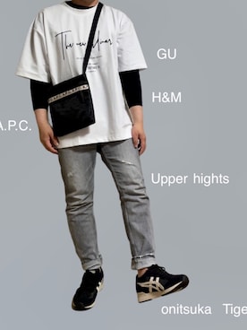 「upperhights（アッパーハイツ）のアイテム」を使った、hirocazuさん（メンズ・168cm）の春コーディネート