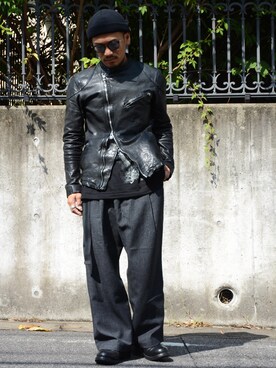 B Yohji YamamotoのTシャツ/カットソーを使った人気ファッション