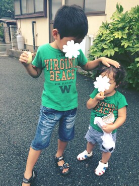 ぷっぷりんさん(キッズ・80cm)の夏コーディネート