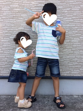 ぷっぷりんさん(キッズ・80cm)の秋コーディネート