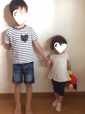 ぷっぷりんさん(キッズ・80cm)の秋コーディネート