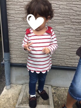 ぷっぷりんさん(キッズ・80cm)の秋コーディネート