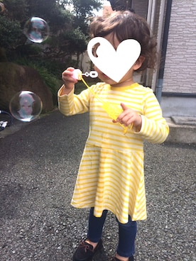 ぷっぷりんさん(キッズ・80cm)の秋コーディネート