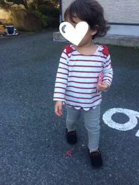 ぷっぷりんさん（キッズ・80cm）の秋コーディネート